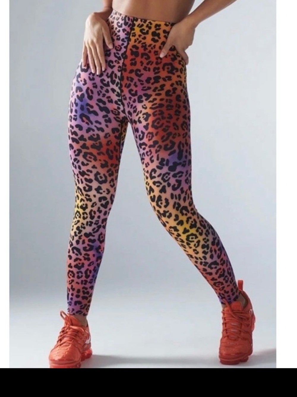 Savage x Fenty Hotline High-Waist Caramel Leopard Leggings - Picture 2 of 11